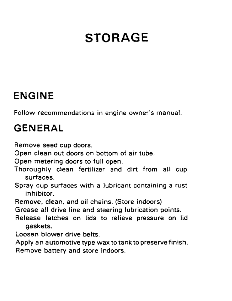 Схема запчастей Case IH AS1002 - (24) - STORAGE (05) - SERVICE & MAINTENANCE