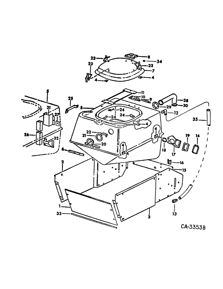 Схема запчастей Case IH 500 - (C-13) - SEED HOPPER AND MOUNTING 