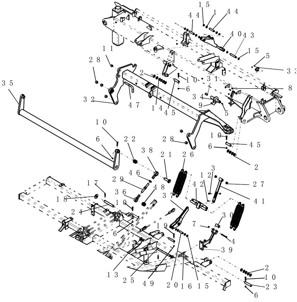 Схема запчастей Case IH ATX700 - (01.160.1) - FRAME, INNER WING BOOM (12) - FRAME