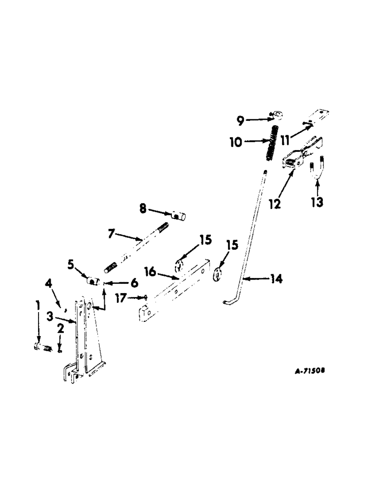 Схема запчастей Case IH 268 - (S-07) - FIRST GANG PARALLEL LINKAGE 