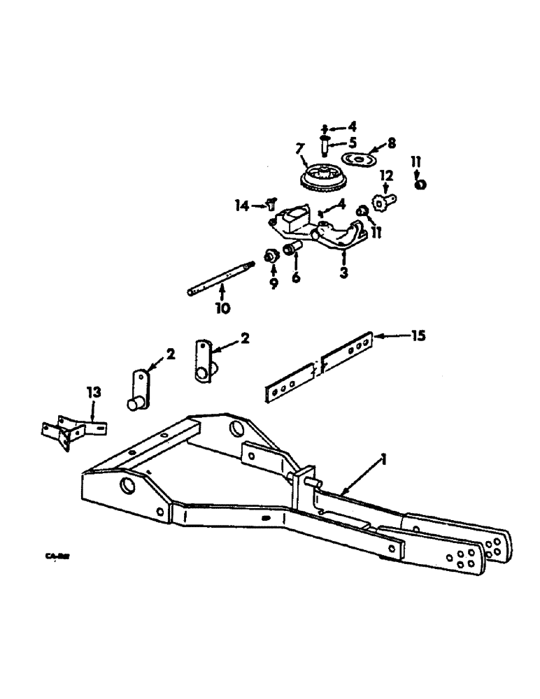 Схема запчастей Case IH 96 - (AC-06) - PLANTER FRAME AND JOCKEY BAR 