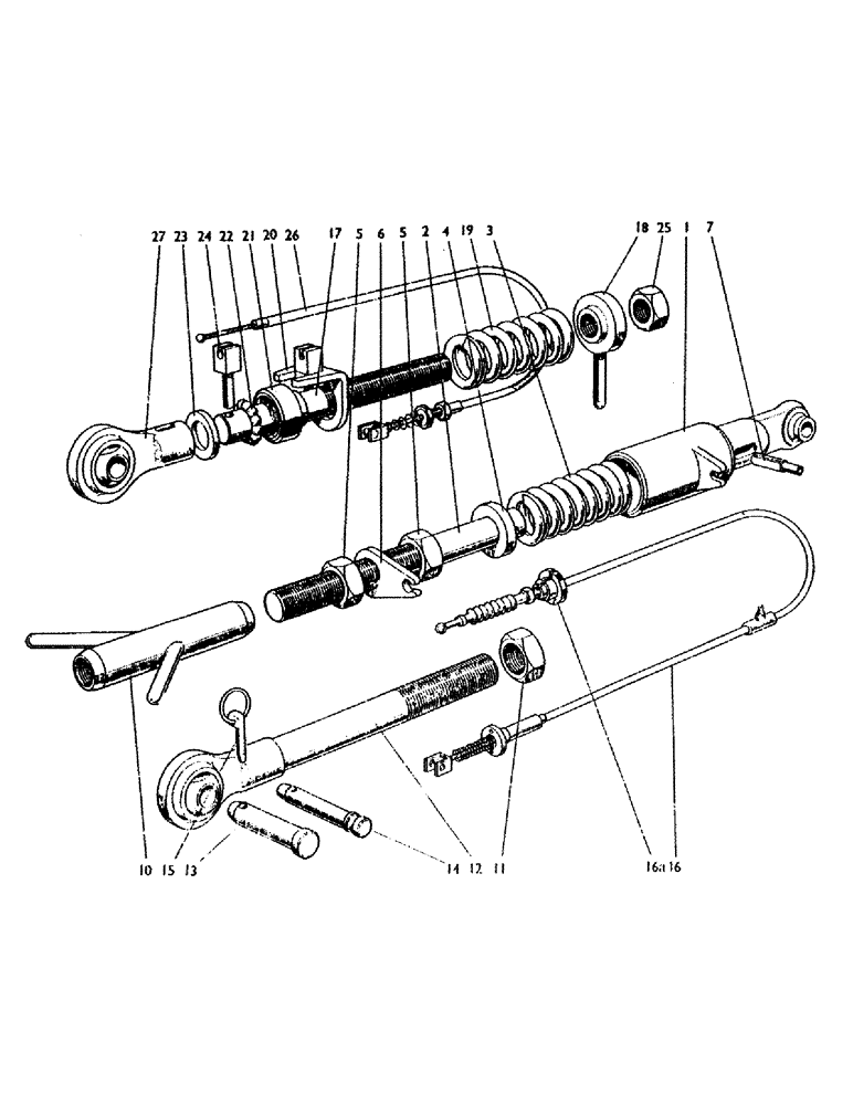 Схема запчастей Case IH 990A - (74) - TOP LINK (07) - HYDRAULIC SYSTEM