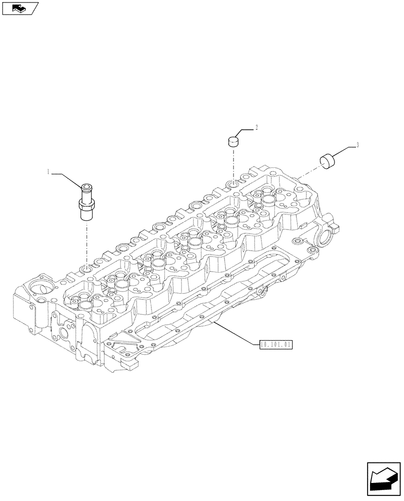 Схема запчастей Case IH F4HE9687F J100 - (10.408.03) - HEAT EXCHANGER - ENGINE (2856183) (10) - ENGINE