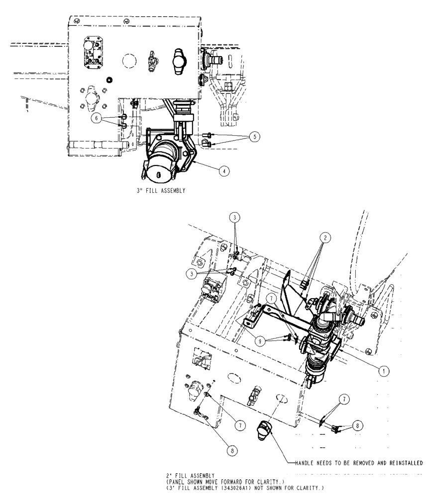 Схема запчастей Case IH SPX4410 - (09-052) - PRESSURE FILL GROUP PLUMBING Liquid Plumbing