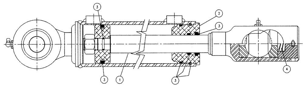 Схема запчастей Case IH 4330 - (06-007) - STEERING CYLINDER (07) - HYDRAULICS