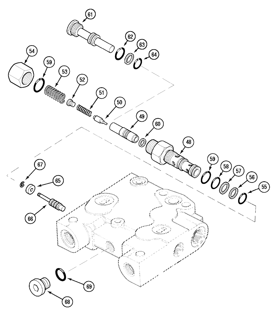 Схема запчастей Case IH MX170 - (08-37) - REMOTE VALVE ASSEMBLY (35) - HYDRAULIC SYSTEMS