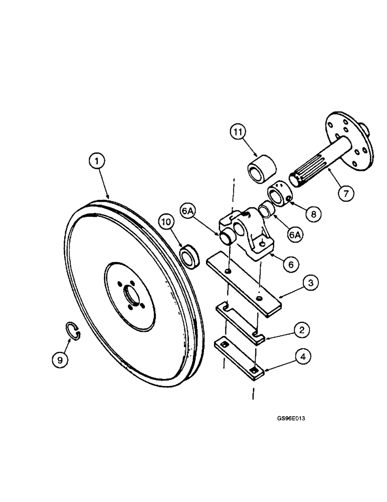 Схема запчастей Case IH INTERNATIONAL - (2-26) - REEL DRIVE SHAFT AND SUPPORTS, RIGHT HAND (13) - REEL