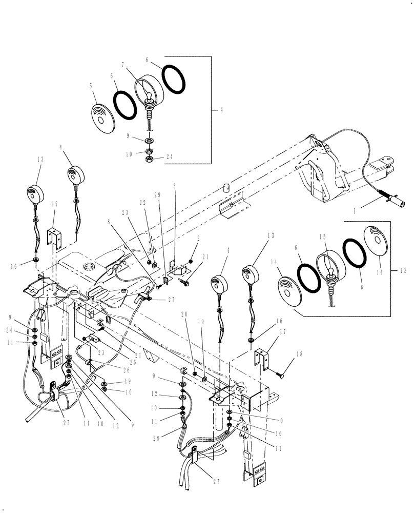 Схема запчастей Case IH DC92F - (06.03) - LIGHTS (06) - ELECTRICAL