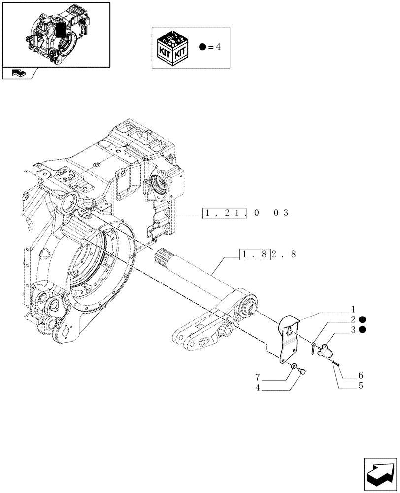 Схема запчастей Case IH PUMA 225 - (1.75.0[12]) - HYDRAULIC POWER LIFT - ASSY POSITION CONTROL DEVICE (06) - ELECTRICAL SYSTEMS