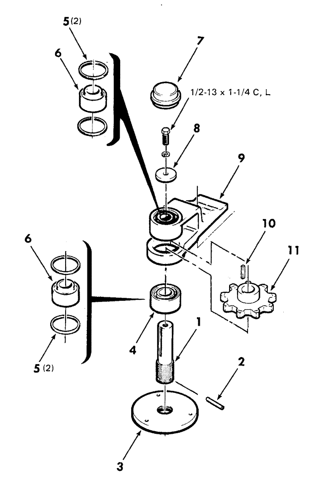 Схема запчастей Case IH TWO ROW - (006) - DISC CUTOFF (OUTER LEFT) HOUSING ASSEMBLY 