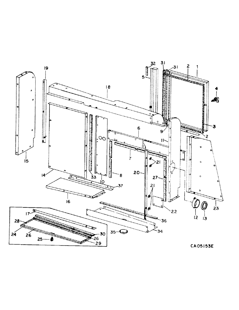 Схема запчастей Case IH 1440 - (06-03) - COOLING, ROTARY AIR SCREEN CHUTE Cooling