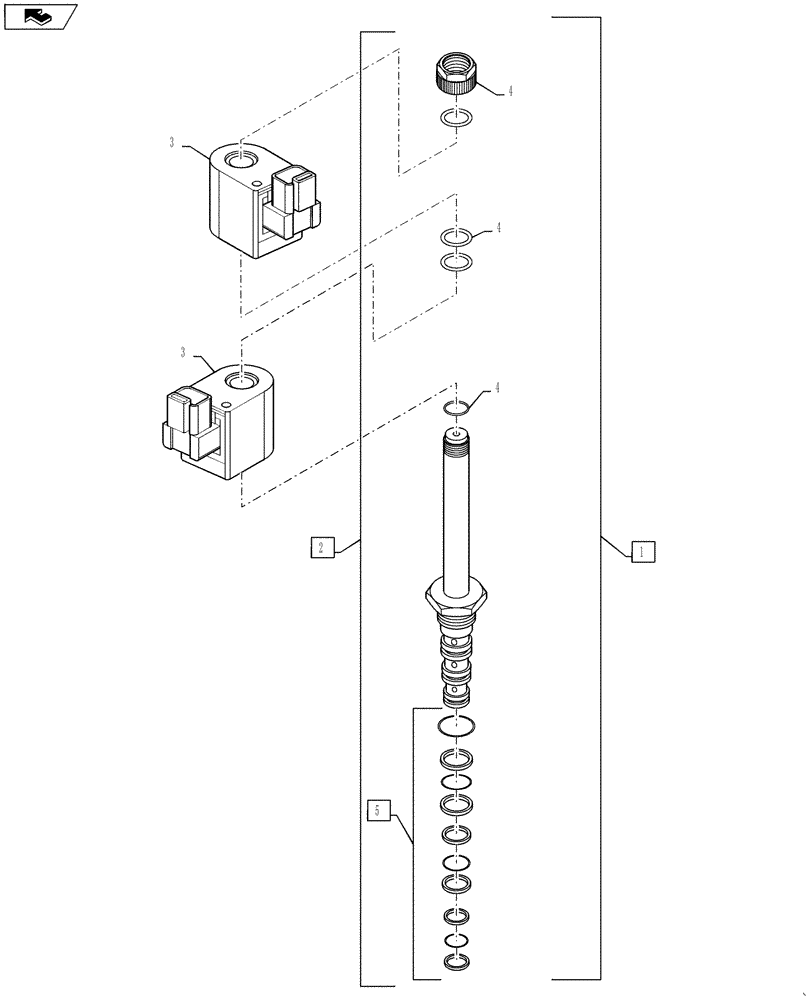 Схема запчастей Case IH 3230 - (35.114.07) - VALVE, SOLENOID (35) - HYDRAULIC SYSTEMS
