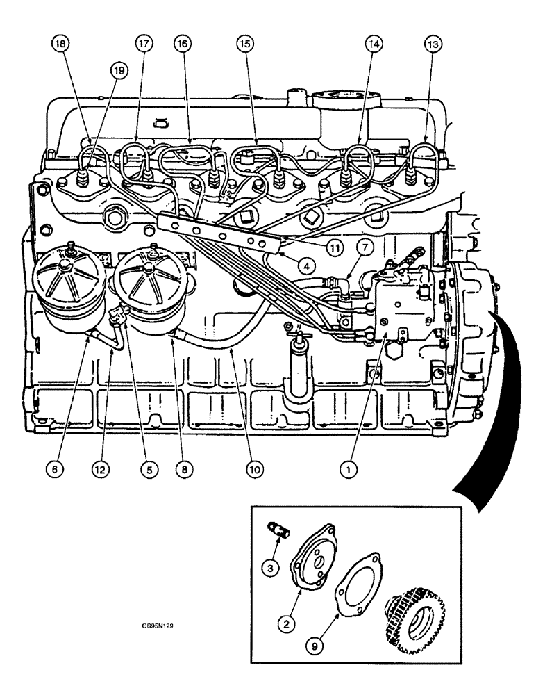 Схема запчастей Case IH D-282 - (2-092) - ROOSA MASTER INJECTION PUMP CONVERSION KIT, 706 TRACTORS 