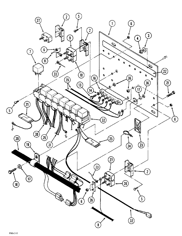 Схема запчастей Case IH 9380 - (4-16) - SYSTEMS CIRCUIT BREAKERS AND SOLENOIDS (04) - ELECTRICAL SYSTEMS