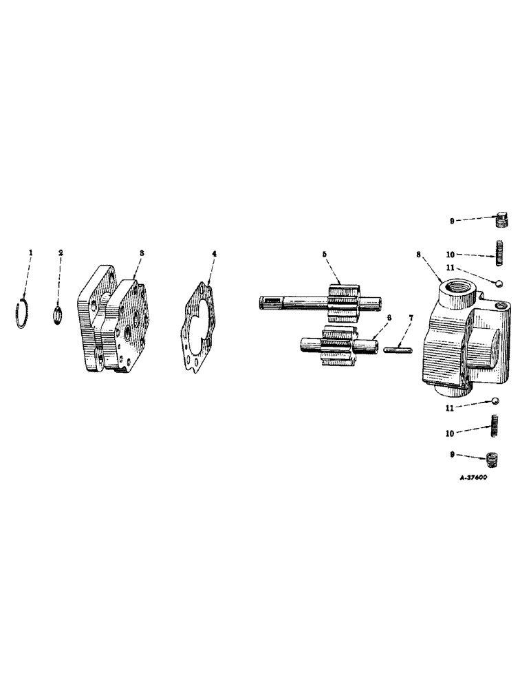 Схема запчастей Case IH SUPER AV-1 - (253) - HYDRAULIC SYSTEM, HYDRA-CREEPER, SPECIAL, HYDRAULIC MOTOR (07) - HYDRAULIC SYSTEM