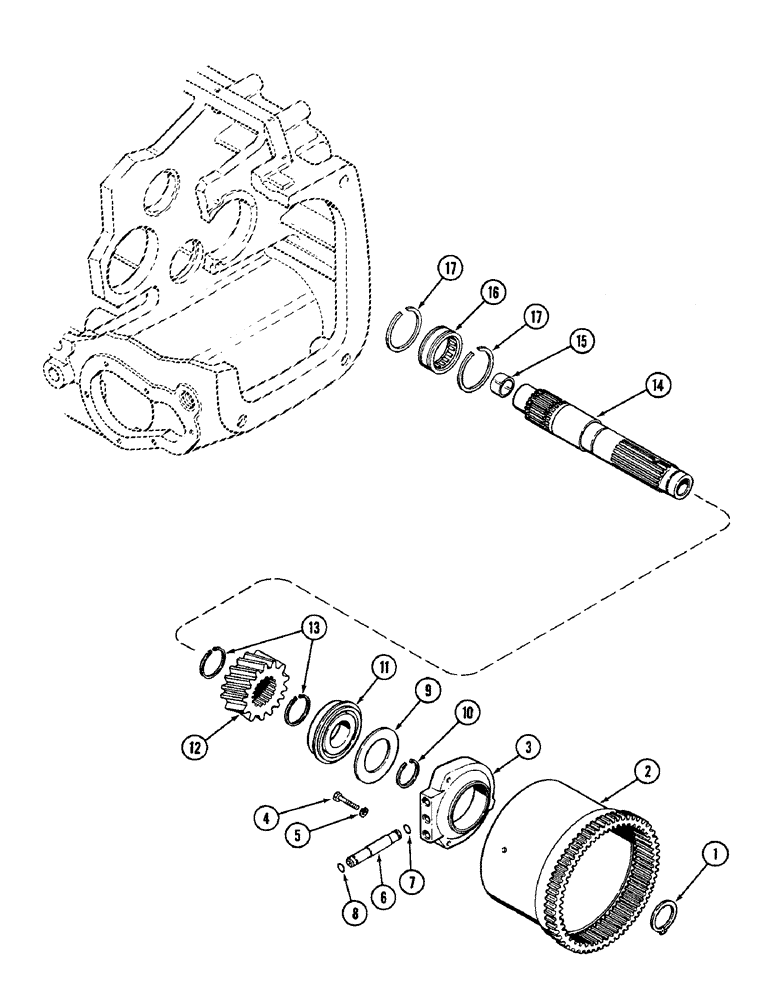 Схема запчастей Case IH 2096 - (6-176) - POWER SHIFT TRANSMISSION, PLANETARY OUTPUT (06) - POWER TRAIN