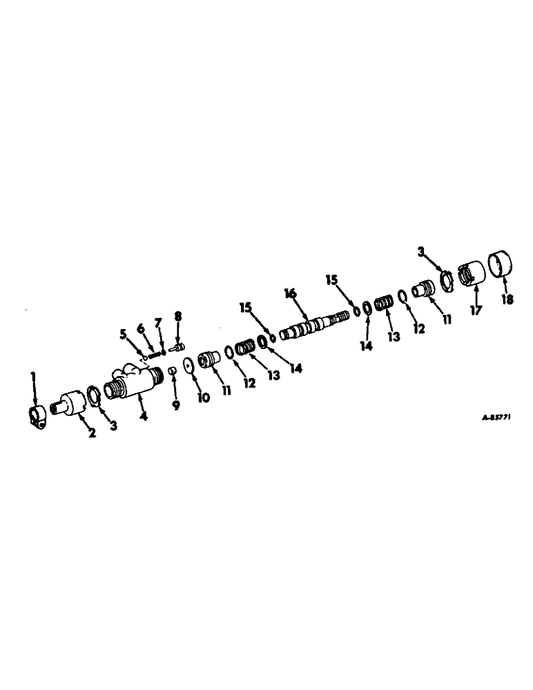 Схема запчастей Case IH 4186 - (07-30) - DRIVE TRAIN, DRAG LINK VALVE (04) - Drive Train