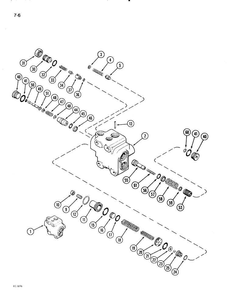 Схема запчастей Case IH 2096 - (7-006) - BRAKE VALVE ASSEMBLY (07) - BRAKES