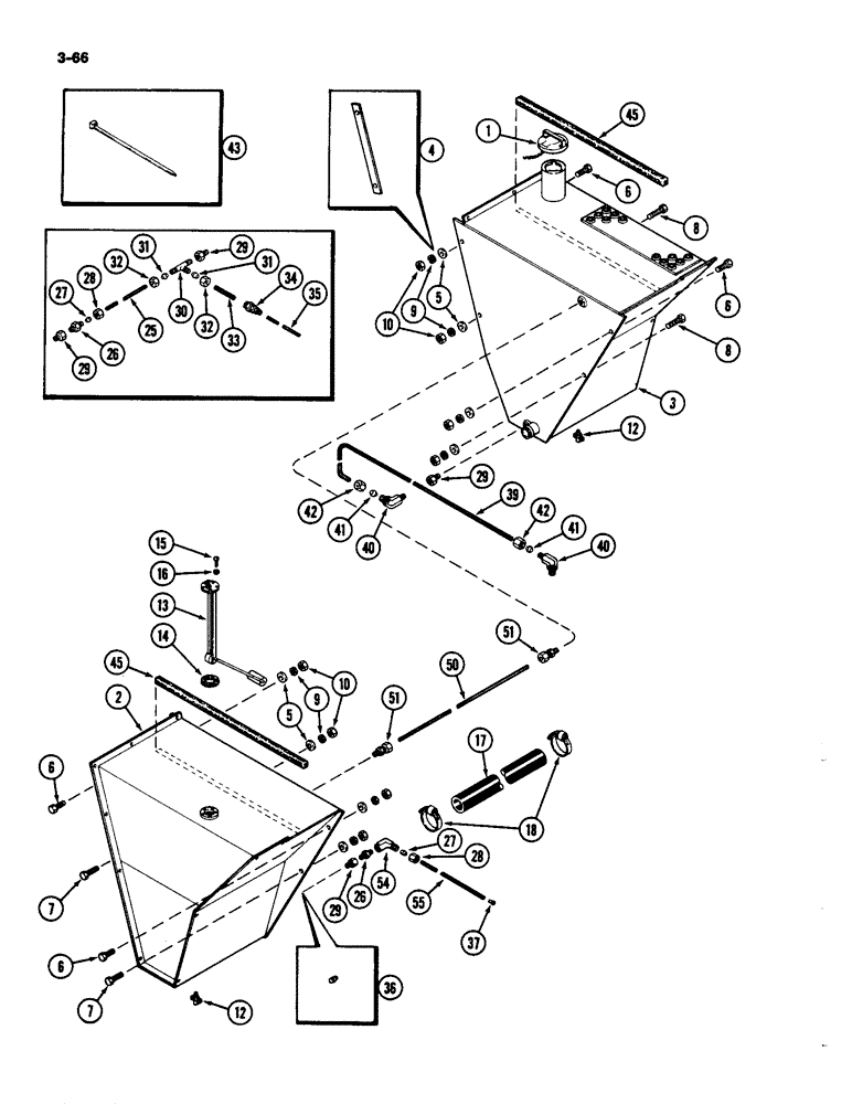 Схема запчастей Case IH 4490 - (3-066) - FUEL TANK, 504BDT DIESEL ENGINE (03) - FUEL SYSTEM