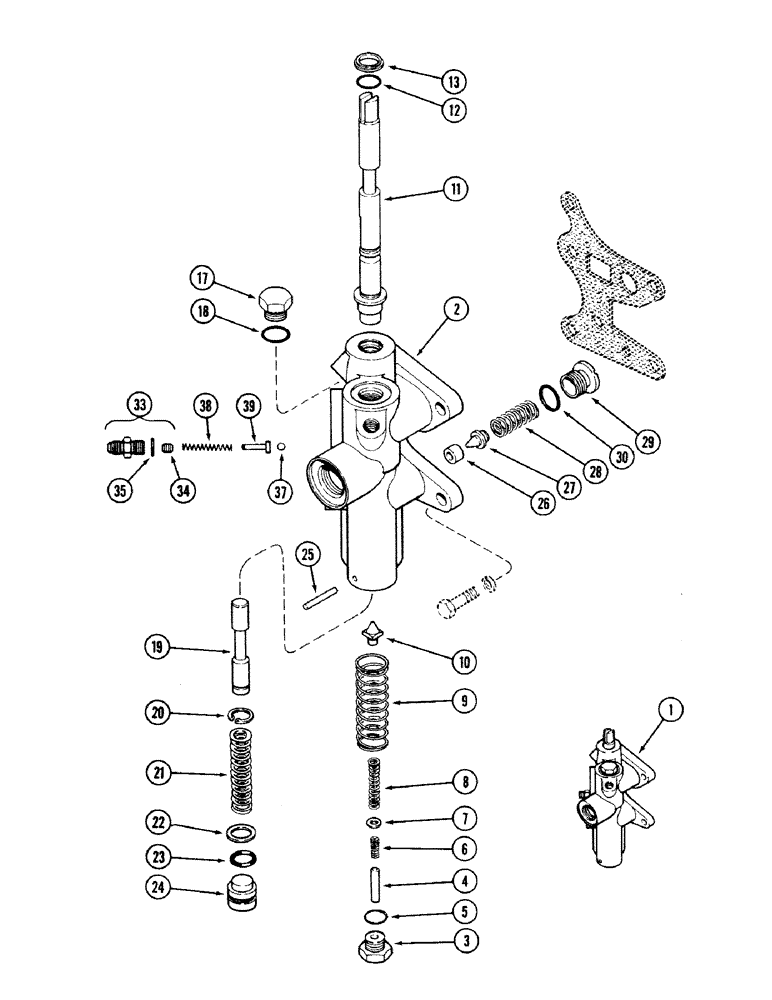 Схема запчастей Case IH 2594 - (6-094) - A169223 PTO CONTROL VALVE (06) - POWER TRAIN