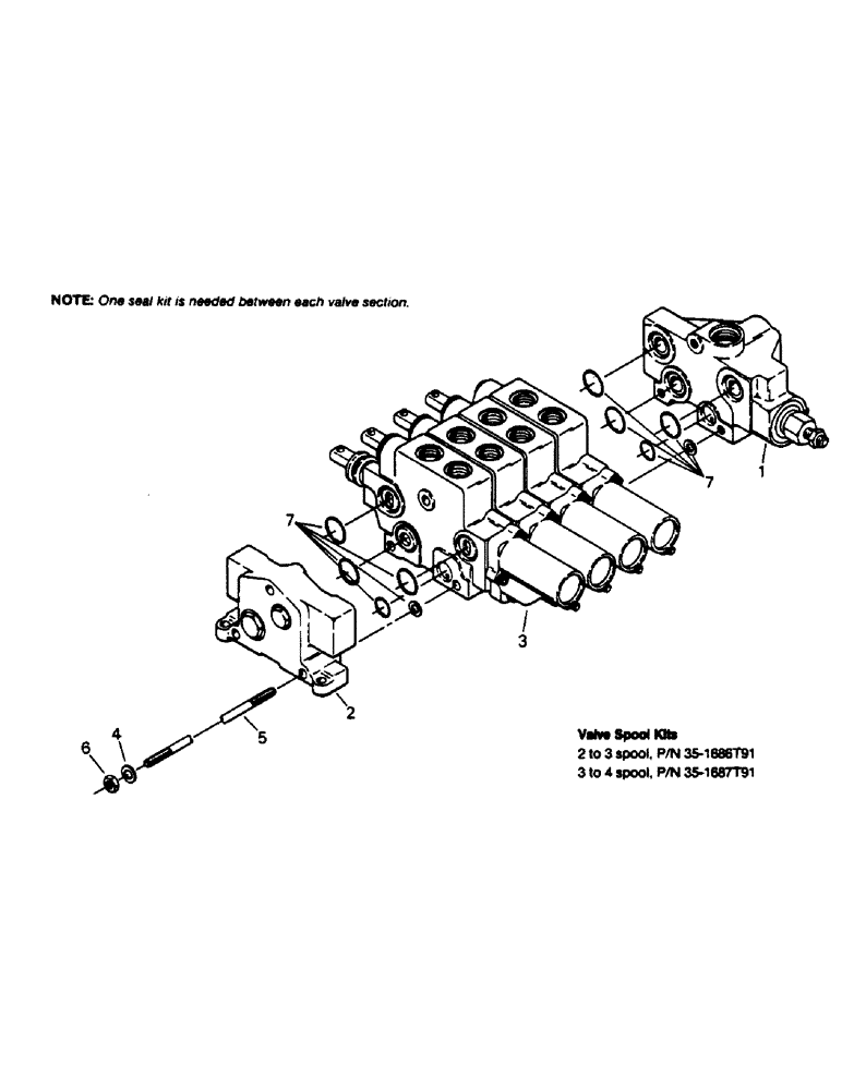 Схема запчастей Case IH 9130 - (08-17) - CONTROL VALVE ASSEMBLY (07) - HYDRAULICS