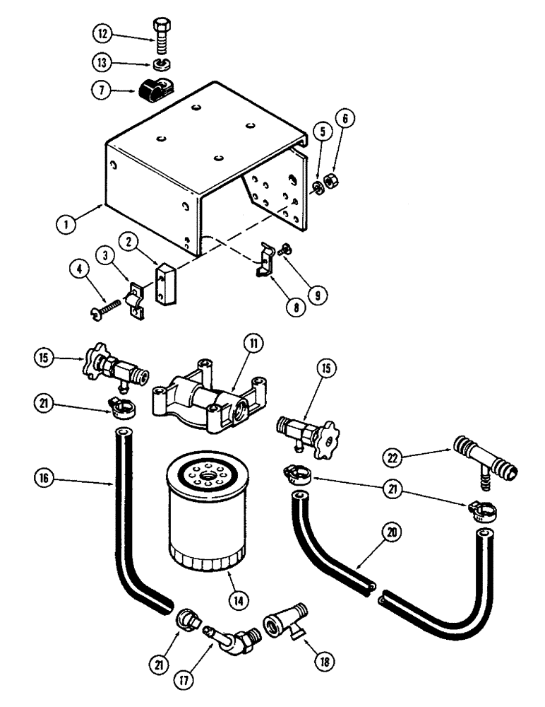 Схема запчастей Case IH 2590 - (2-06) - WATER FILTER KITS, 504BDT, DIESEL ENGINE (02) - ENGINE