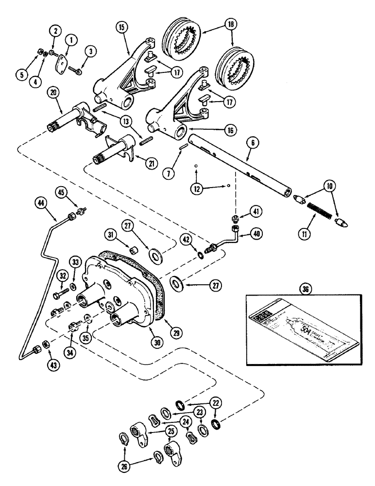 Схема запчастей Case IH 4690 - (6-160) - RANGE SHIFT MECHANISM (06) - POWER TRAIN