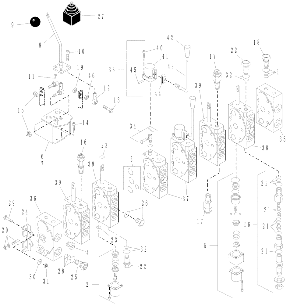 Схема запчастей Case IH 716392006 - (25) - GRESEN VALVE V-10 - SML44752 