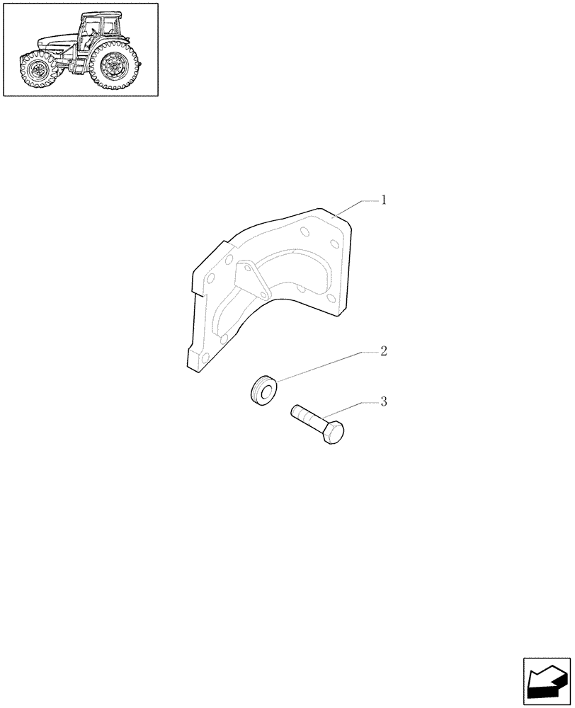 Схема запчастей Case IH MXU110 - (1.21.6/01) - (VAR.633-713) CONTROL VALVES WITH MECHANICAL JOYSTICK (NA) - BRACKETS (03) - TRANSMISSION