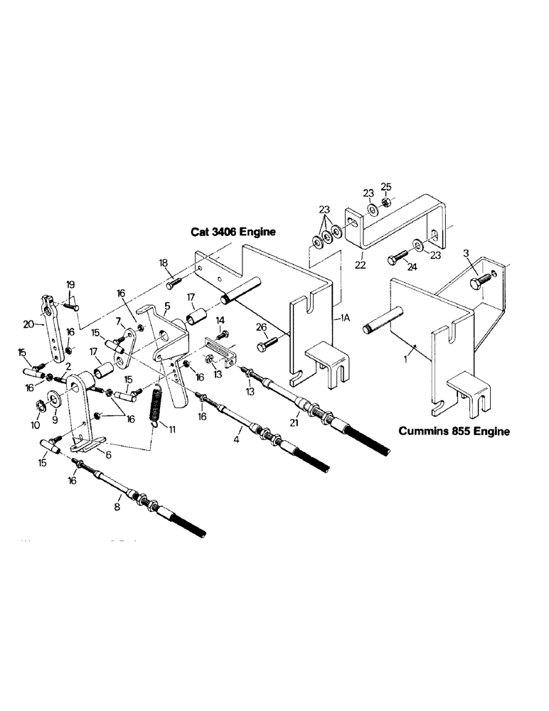 Схема запчастей Case IH STEIGER - (04-06) - THROTTLE CONTROLS (04) - Drive Train