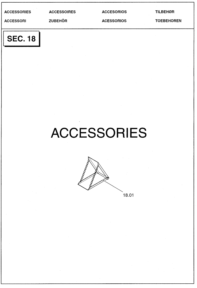 Схема запчастей Case IH LBX331P - (0.0034[01]) - SECTION LIST 18 - ACCESSORIES (00) - GENERAL