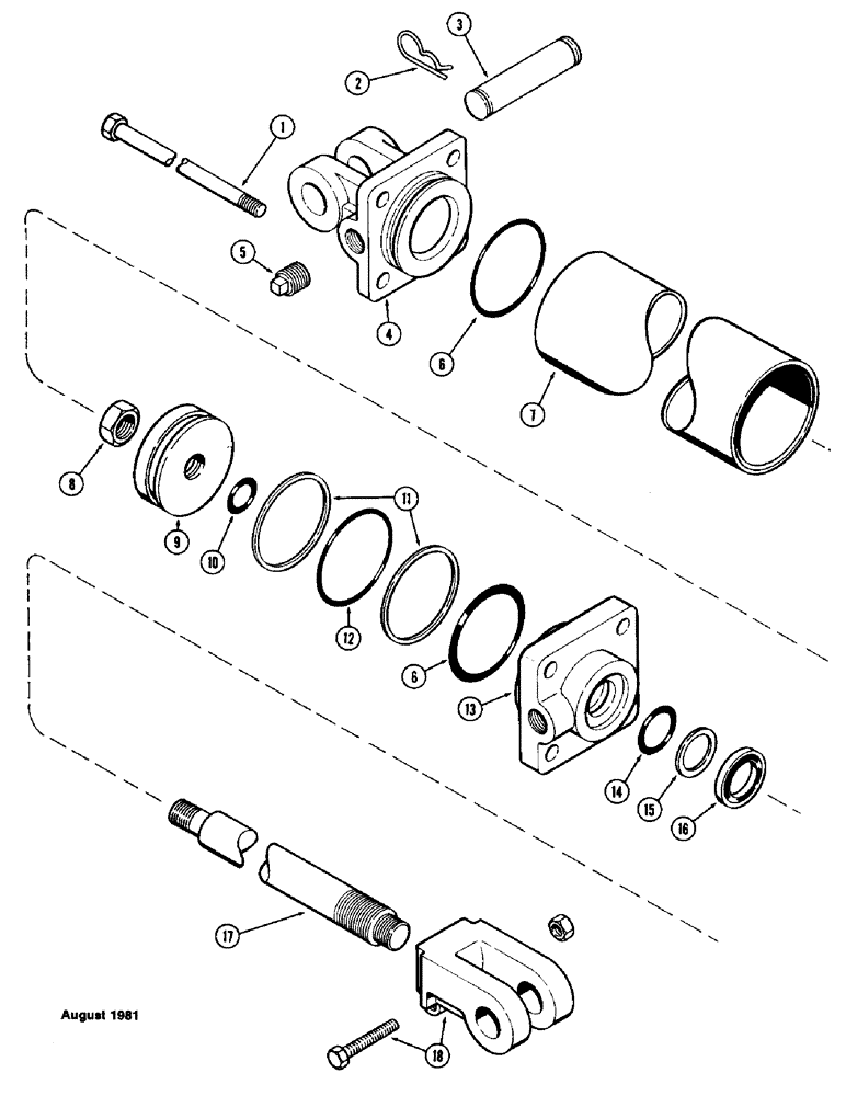 Схема запчастей Case IH SC13 - (39C) - T57450 CYLINDER 