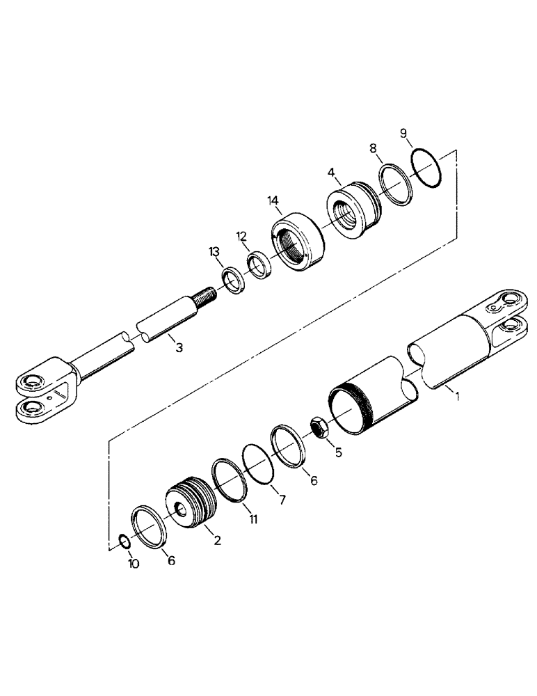 Схема запчастей Case IH 9110 - (08-15) - STEERING CYLINDER ASSEMBLY (07) - HYDRAULICS