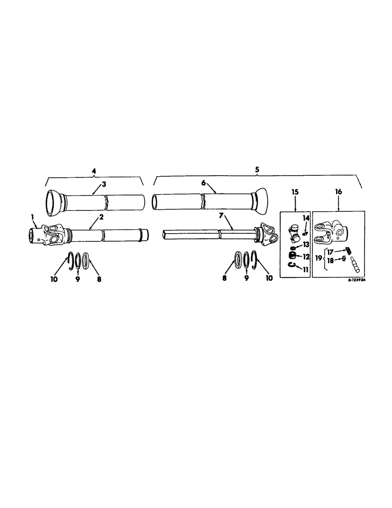 Схема запчастей Case IH 9 - (B-09) - DRIVE SHAFT 