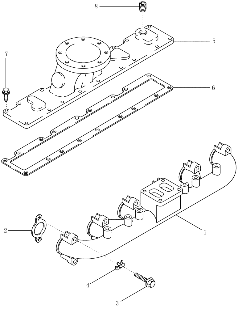 Схема запчастей Case IH PX240 - (02-09) - MANIFOLDS (02) - ENGINE