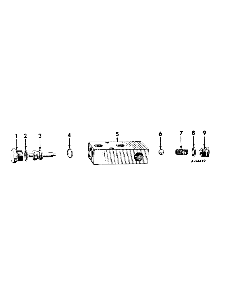 Схема запчастей Case IH 340 - (233) - HYDRAULIC SYSTEM, CHECK VALVE, SINGLE ACTING, FOR TRACTORS EQUIPPED WITH FAST-HITCH, 340 SERIES (07) - HYDRAULIC SYSTEM