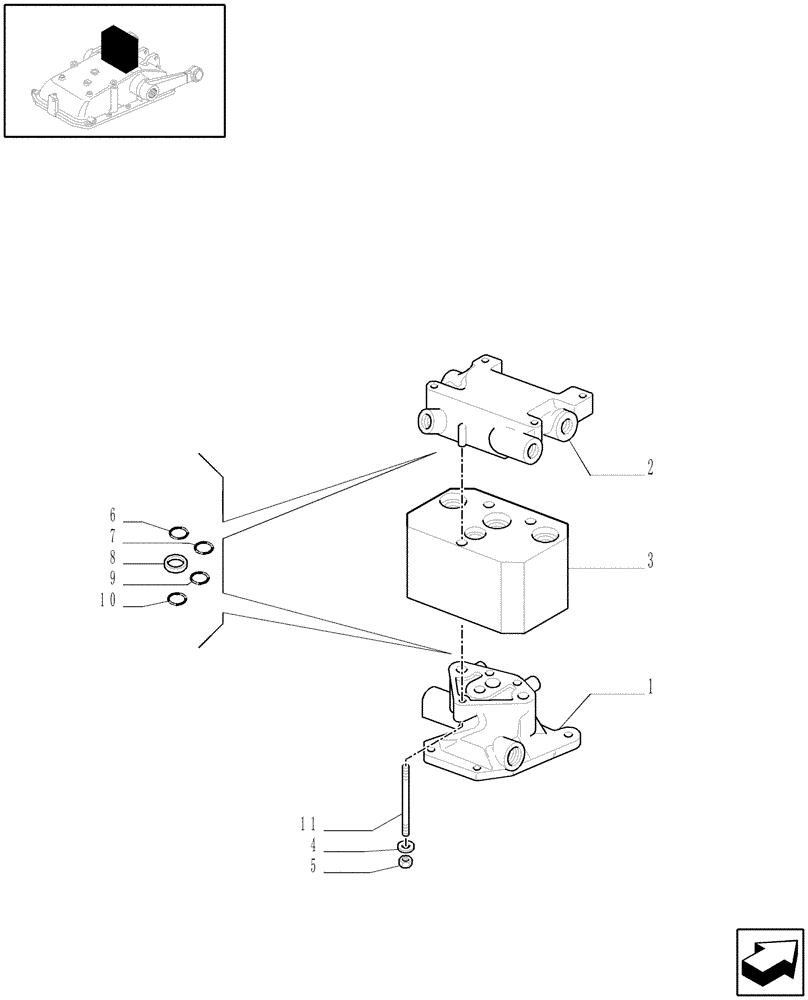 Схема запчастей Case IH JX1075N - (1.82.7/08[01]) - (VAR.541) L/REMOTE VALVES FOR ELECTRONIC LIFT - CONTROL VALVE, RINGS - C5484 (07) - HYDRAULIC SYSTEM