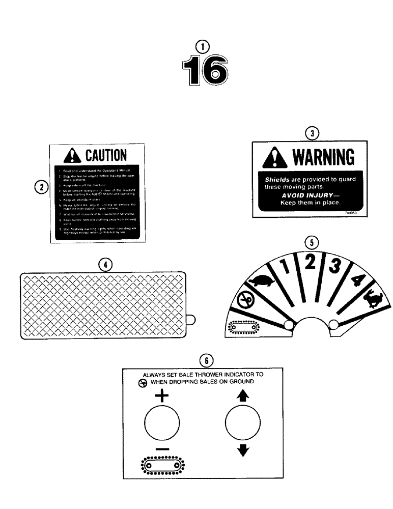 Схема запчастей Case IH 16 - (22) - DECALS 