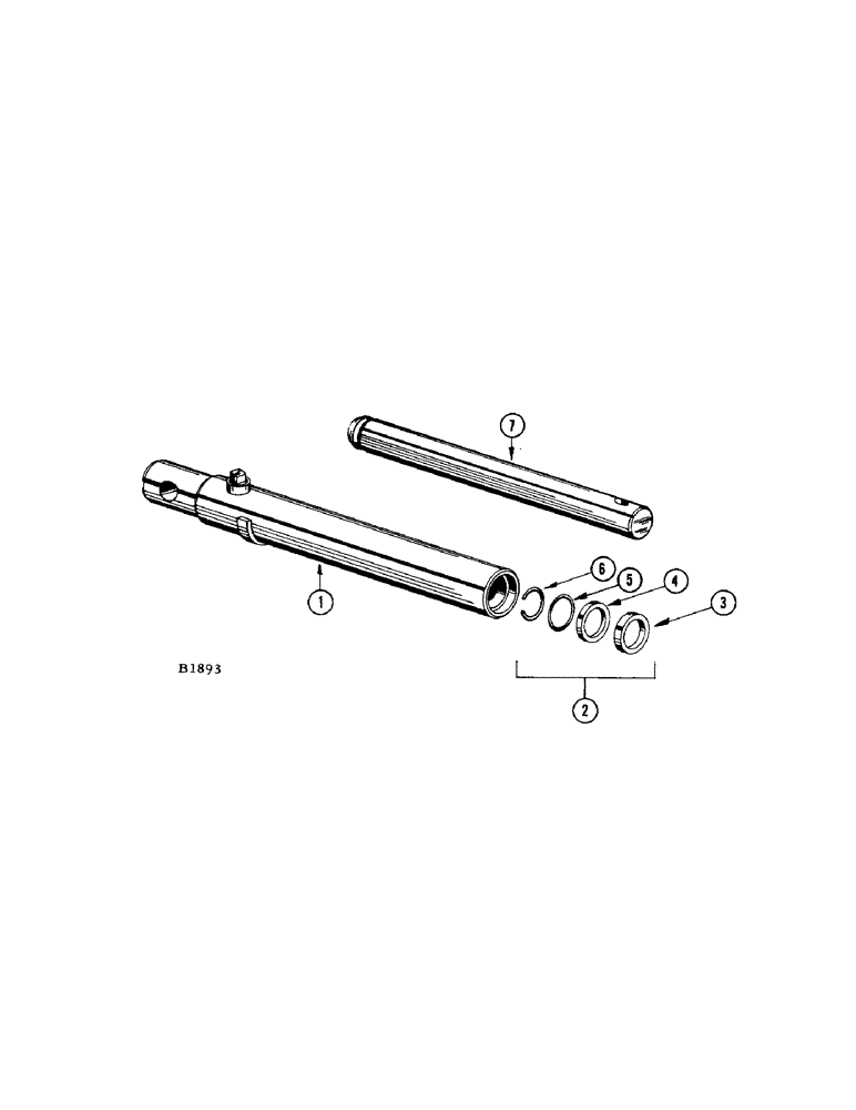 Схема запчастей Case IH 950 - (44[A]) - PARTS FOR FHO42556 HEADER LIFT CYLINDER 