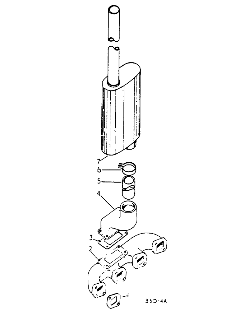 Схема запчастей Case IH 685 - (12-029) - VERTICAL EXHAUST Power