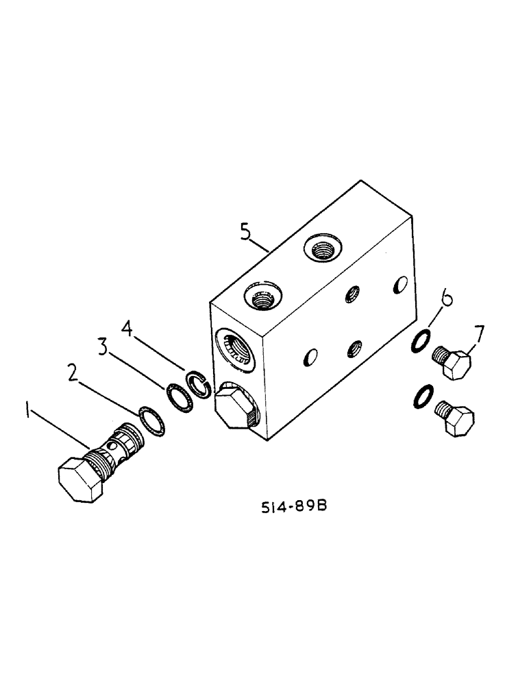 Схема запчастей Case IH 684 - (07-136) - MANIFOLD CHECK VALVE (04) - Drive Train