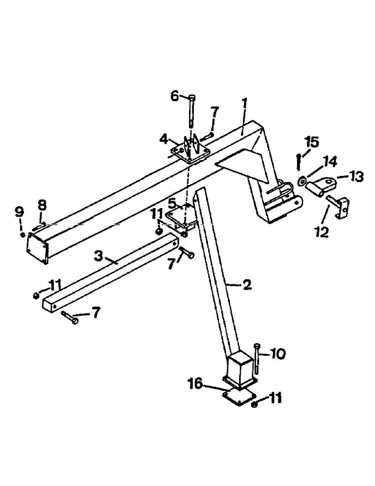 Схема запчастей Case IH CONCORD - (B31) - REAR HITCH, TWO SECTION, DISCONTINUED 