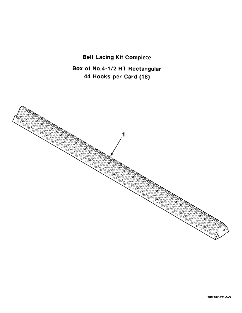 Схема запчастей Case IH 8465T - (9-12) - CLIPPER LACING KIT, HOOKS AND PINS, 700707821 BELT LACING KIT COMPLETE Decals & Attachments