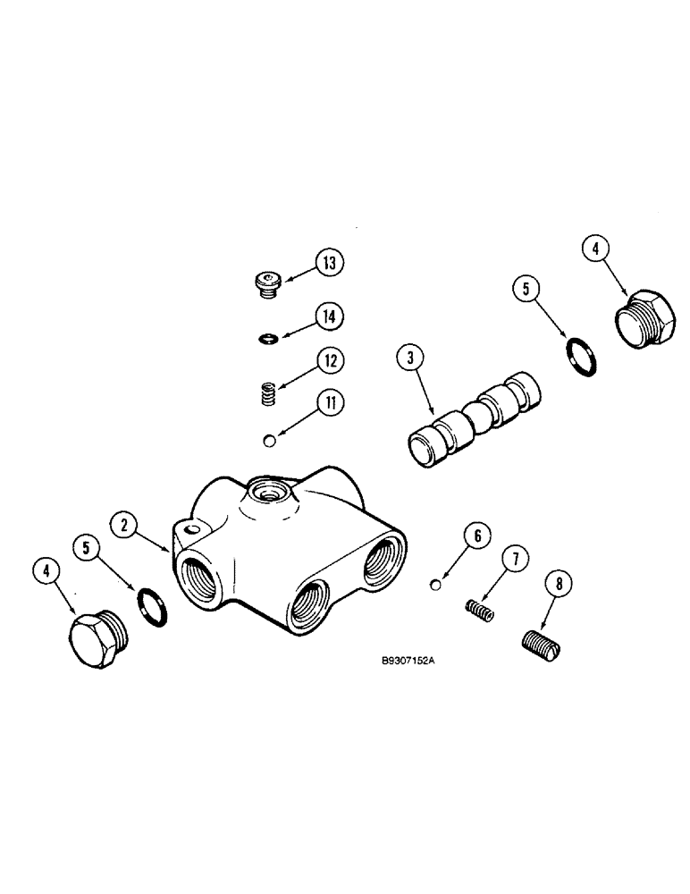 Схема запчастей Case IH 5400 - (8-26) - ALTERNATING MARKER VALVE (08) - HYDRAULICS