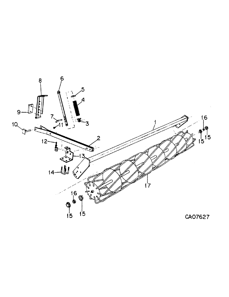 Схема запчастей Case IH 365 - (D-11) - ROTARY MULCHER, SERIAL NO. 10370 AND BELOW (09) - CHASSIS