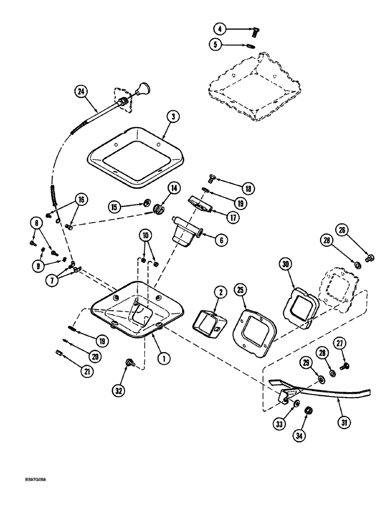 Схема запчастей Case IH 900 - (9-090) - SEED CHUTE, CYCLO AIR PLANTERS, ALL EXCEPT HORIZONTAL FOLDING PRIOR TO SERIAL NUMBER 9044 (09) - CHASSIS/ATTACHMENTS