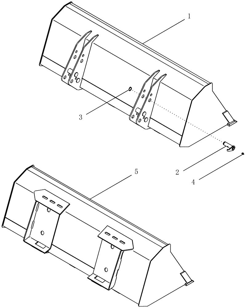 Схема запчастей Case IH LX252 - (09-09) - MATERIAL BUCKETS (09) - CHASSIS/ATTACHMENTS