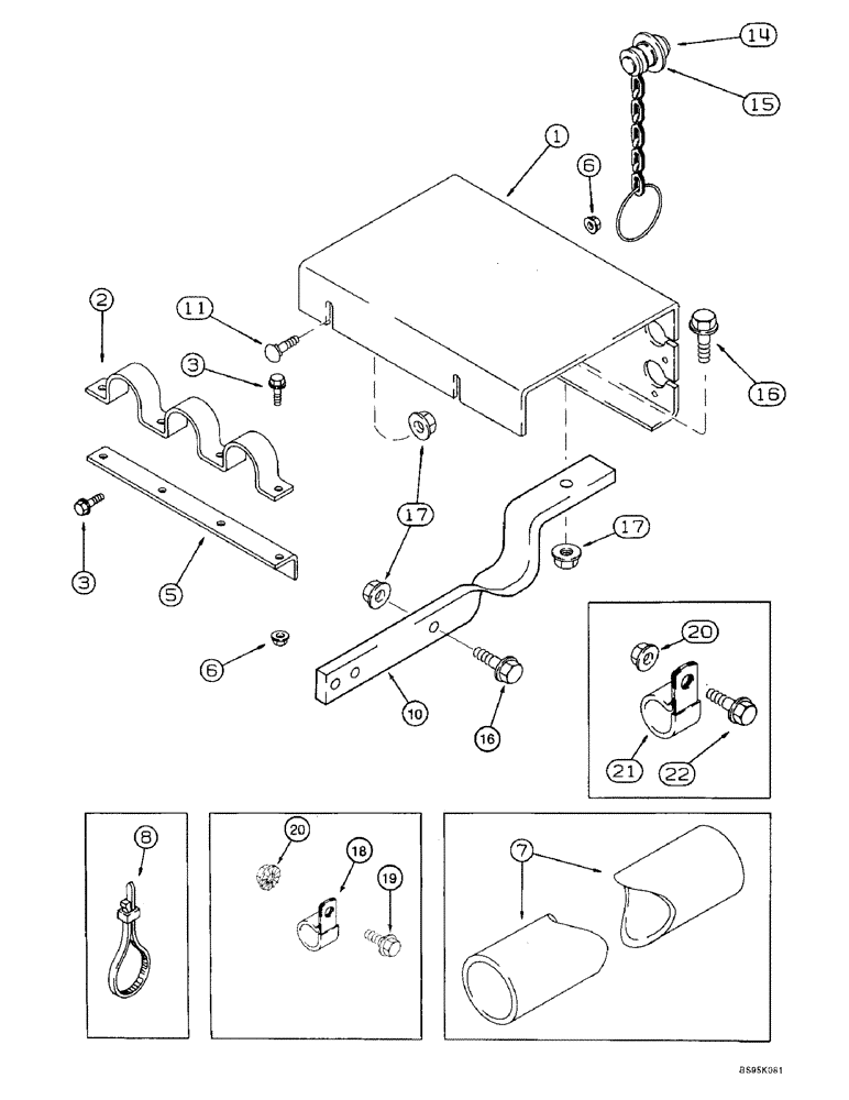 Схема запчастей Case IH 2188 - (8-44) - REEL DRIVE, COUPLING MOUNTING (07) - HYDRAULICS