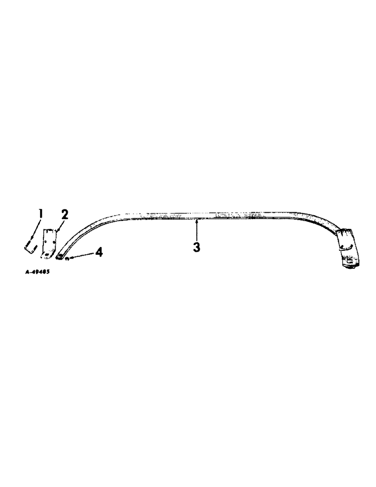 Схема запчастей Case IH 65 - (H-13) - JOCKEY ARCH, 36 TO 42 IN. ROWS 