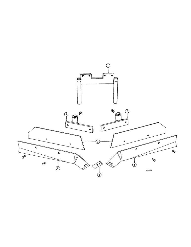 Схема запчастей Case IH K160 - (48) - LEVELING BLADES 